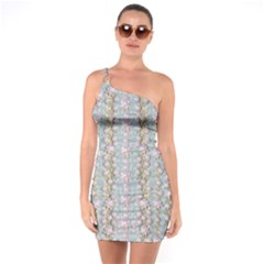 Summer Florals In The Sea Pond Decorative One Soulder Bodycon Dress by pepitasart