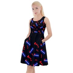 Leather Pride Twist Viii Knee Length Skater Dress With Pockets by JoeiB