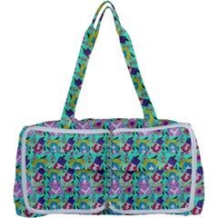 Blue Haired Girl Pattern Green Multi Function Bag by snowwhitegirl