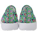 Blue Haired Girl Pattern Green Kids  Slip On Sneakers View4