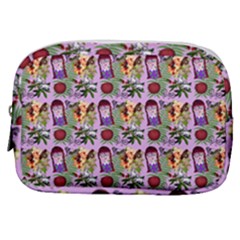 Purple Glasses Girl Pattern Lilac Make Up Pouch (small)