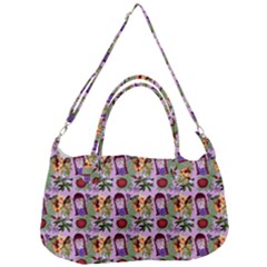 Purple Glasses Girl Pattern Lilac Removal Strap Handbag by snowwhitegirl