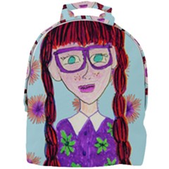 Purple Glasses Girl Wall Mini Full Print Backpack by snowwhitegirl