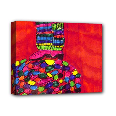 Colorful Leg Warmers Deluxe Canvas 14  X 11  (stretched)