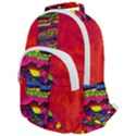 Colorful Leg Warmers Rounded Multi Pocket Backpack View1