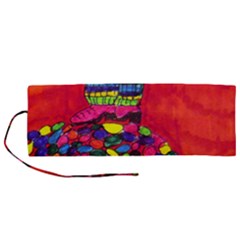 Colorful Leg Warmers Roll Up Canvas Pencil Holder (m) by snowwhitegirl