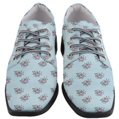 Zodiac Bat Pink Blue Women Heeled Oxford Shoes by snowwhitegirl