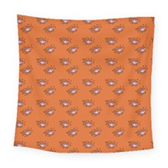 Zodiac Bat Pink Orange Square Tapestry (large)