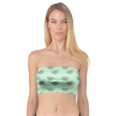 Zodiac Bat Pink Mint Bandeau Top by snowwhitegirl