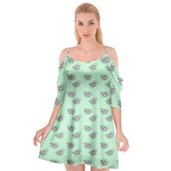 Zodiac Bat Pink Mint Cutout Spaghetti Strap Chiffon Dress by snowwhitegirl