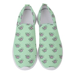 Zodiac Bat Pink Mint Women s Slip On Sneakers by snowwhitegirl