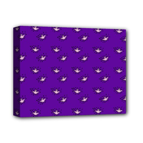 Zodiac Bat Pink Purple Deluxe Canvas 14  X 11  (stretched)