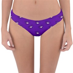 Zodiac Bat Pink Purple Reversible Hipster Bikini Bottoms by snowwhitegirl