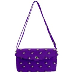 Zodiac Bat Pink Purple Removable Strap Clutch Bag by snowwhitegirl