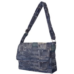Buenos Aires Argentina Cityscape Aerial View Full Print Messenger Bag (l) by dflcprintsclothing