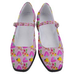 Girl With Hood Cape Heart Lemon Pattern Lilac Women s Mary Jane Shoes by snowwhitegirl