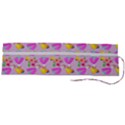 Girl With Hood Cape Heart Lemon Pattern Lilac Roll Up Canvas Pencil Holder (L) View2