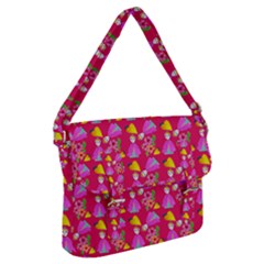 Girl With Hood Cape Heart Lemon Pattern Pink Buckle Messenger Bag by snowwhitegirl