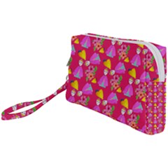 Girl With Hood Cape Heart Lemon Pattern Pink Wristlet Pouch Bag (small) by snowwhitegirl