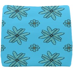 Blue Repeat Pattern Seat Cushion by emmamatrixworm