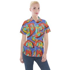 Urban Design  Women s Short Sleeve Pocket Shirt