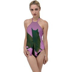 Owl Bird Branch Nature Animal Go With The Flow One Piece Swimsuit