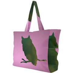 Owl Bird Branch Nature Animal Simple Shoulder Bag