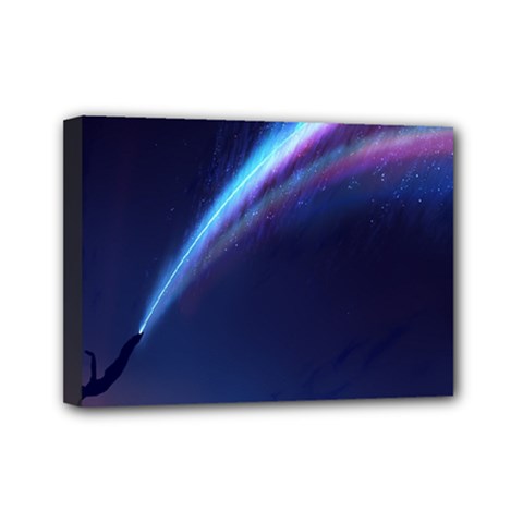 Light Fleeting Man s Sky Magic Mini Canvas 7  X 5  (stretched) by Mariart