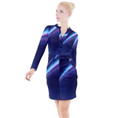 Light Fleeting Man s Sky Magic Button Long Sleeve Dress