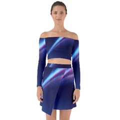 Light Fleeting Man s Sky Magic Off Shoulder Top With Skirt Set by Mariart