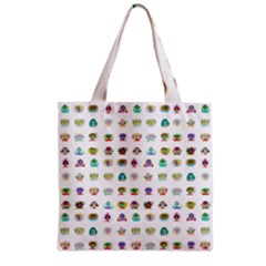 All The Aliens Teeny Zipper Grocery Tote Bag by ArtByAng