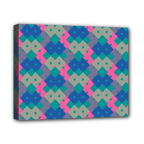 Geo Puzzle Canvas 10  X 8  (stretched)