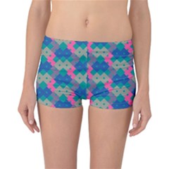 Geo Puzzle Reversible Boyleg Bikini Bottoms