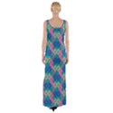 Geo Puzzle Thigh Split Maxi Dress View2