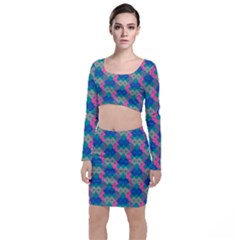 Geo Puzzle Top And Skirt Sets