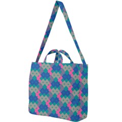 Geo Puzzle Square Shoulder Tote Bag