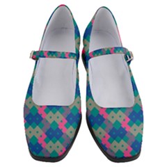 Geo Puzzle Women s Mary Jane Shoes