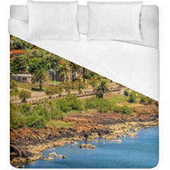 Punta Colorada Aerial Landscape Scene, Uruguay Duvet Cover (king Size) by dflcprintsclothing