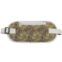 Retro Stlye Floral Decorative Print Pattern Rounded Waist Pouch by dflcprintsclothing