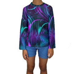 Drunk Vision Kids  Long Sleeve Swimwear by MRNStudios