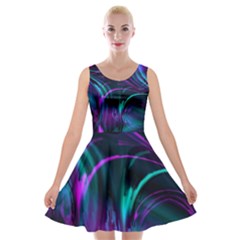 Drunk Vision Velvet Skater Dress by MRNStudios