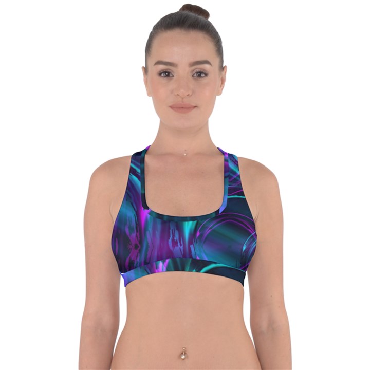 Drunk Vision Cross Back Hipster Bikini Top 