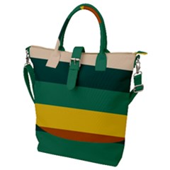 Retro 80s Buckle Top Tote Bag