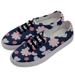 Flowers And Hearts  Men s Classic Low Top Sneakers by MooMoosMumma