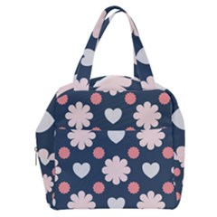 Flowers And Hearts  Boxy Hand Bag by MooMoosMumma