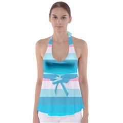 Sea And Sunset Babydoll Tankini Top by tmsartbazaar