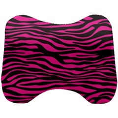 Pink Zebra Head Support Cushion by Angelandspot