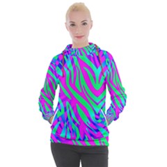 Wild And Crazy Zebra Women s Hooded Pullover by Angelandspot