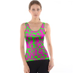 Neon Big Cat Tank Top by Angelandspot