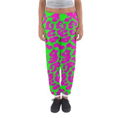 Neon Big Cat Women s Jogger Sweatpants